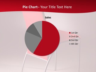 Red Modern Chair PowerPoint Template