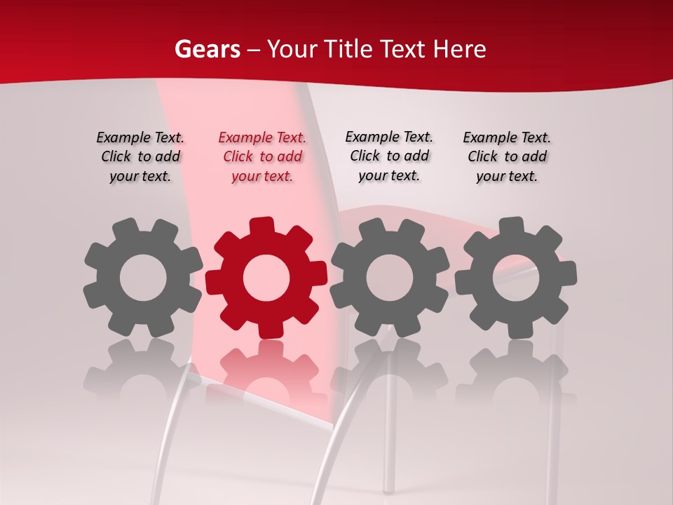 Red Modern Chair PowerPoint Template