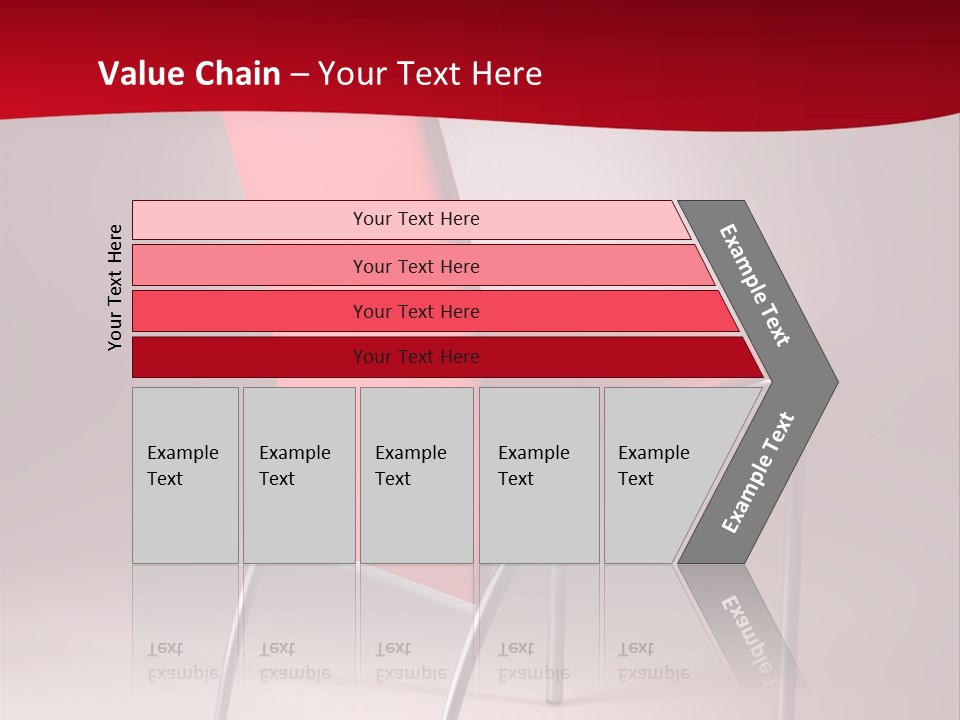 Red Modern Chair PowerPoint Template