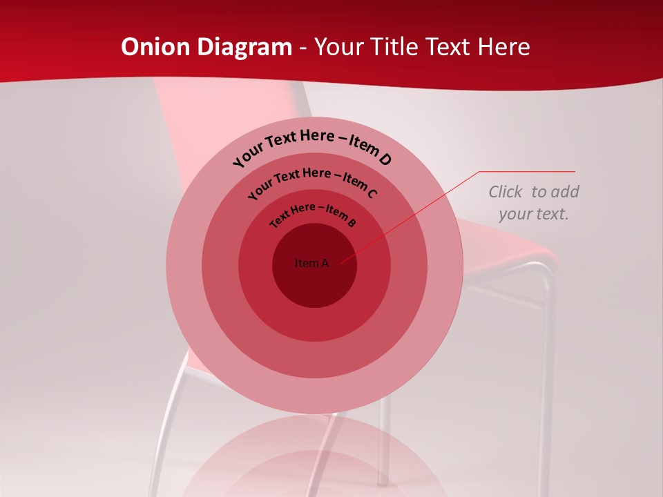Red Modern Chair PowerPoint Template