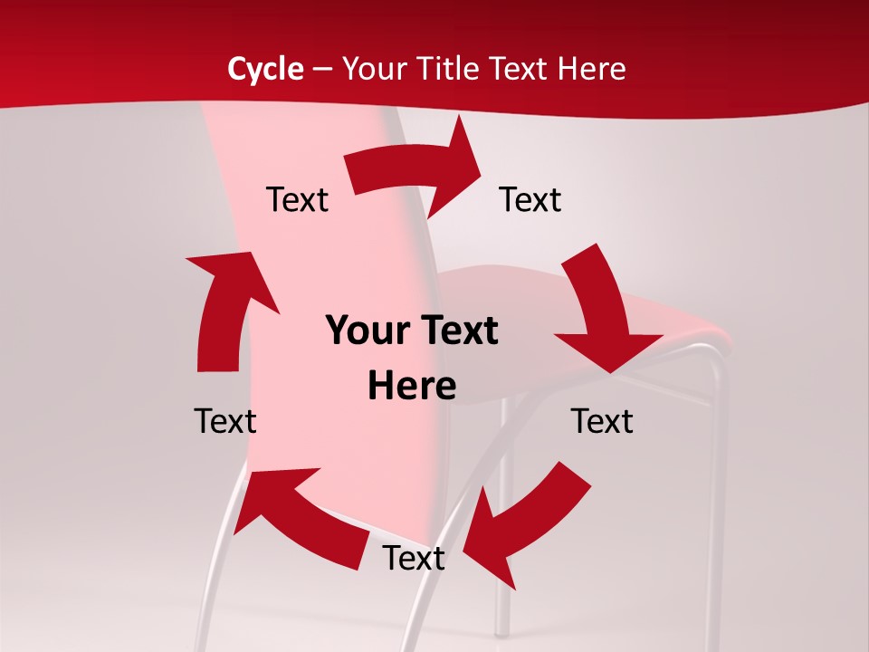 Red Modern Chair PowerPoint Template