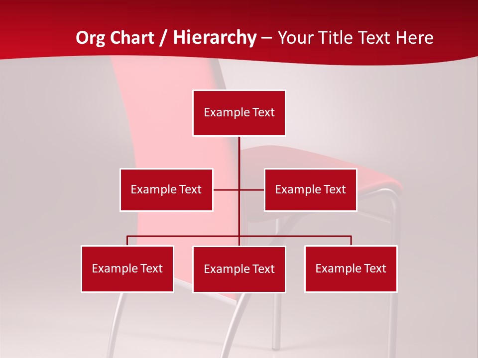 Red Modern Chair PowerPoint Template
