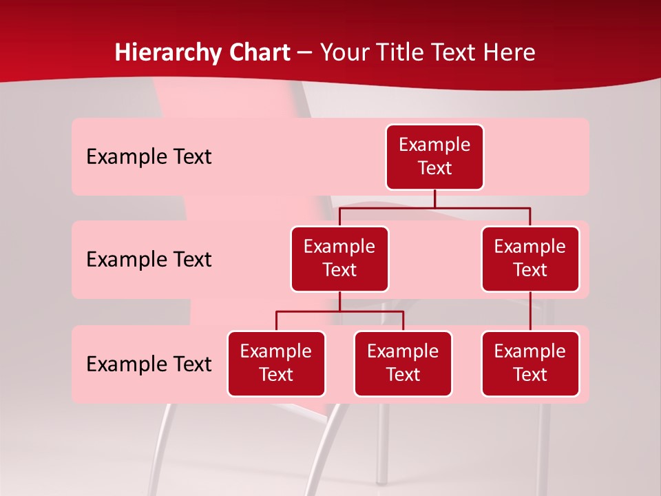 Red Modern Chair PowerPoint Template
