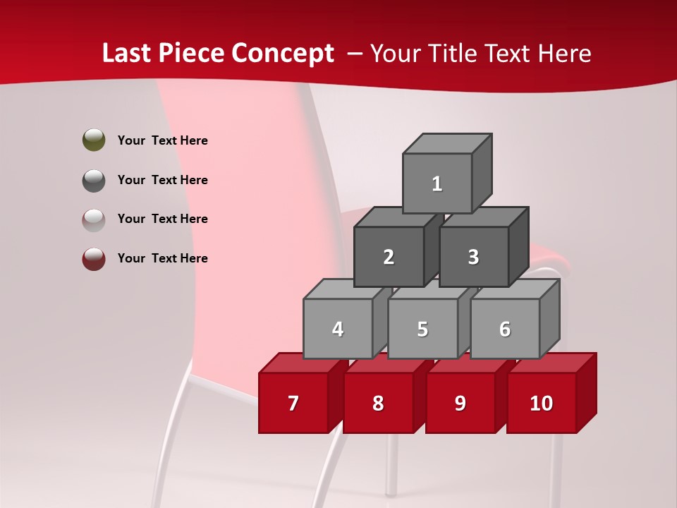 Red Modern Chair PowerPoint Template