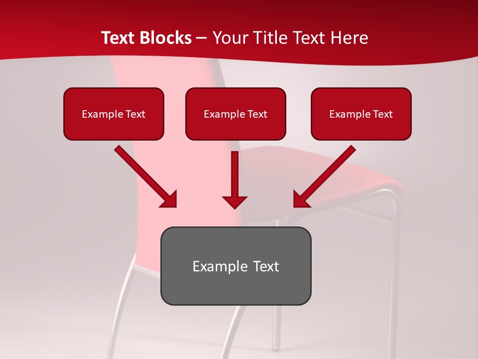 Red Modern Chair PowerPoint Template