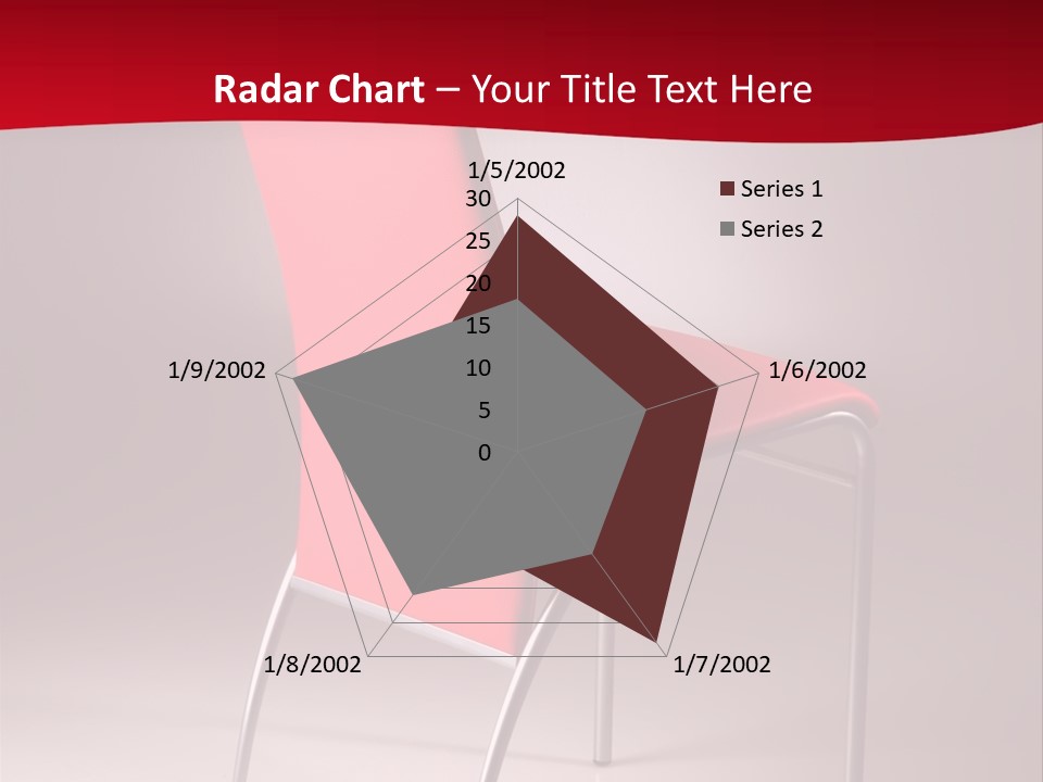 Red Modern Chair PowerPoint Template