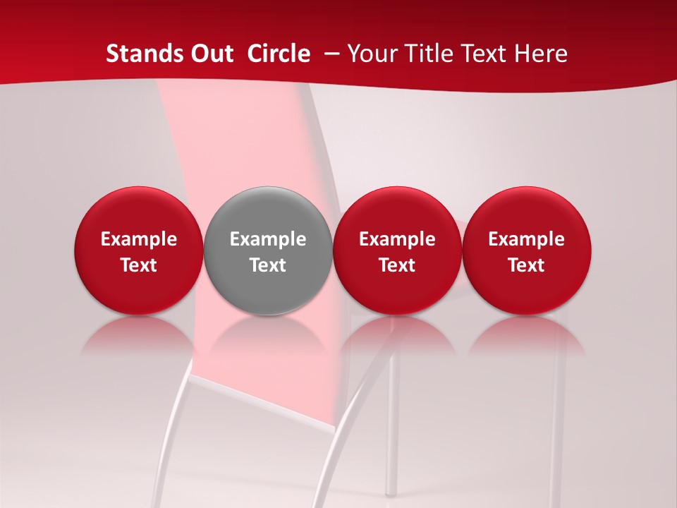 Red Modern Chair PowerPoint Template