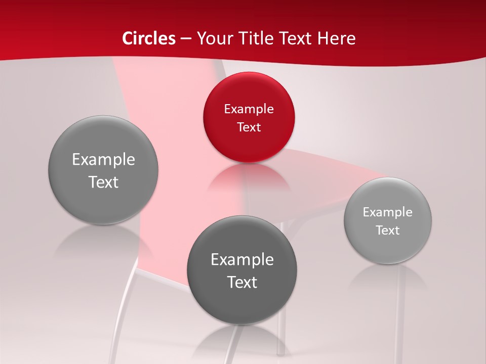 Red Modern Chair PowerPoint Template