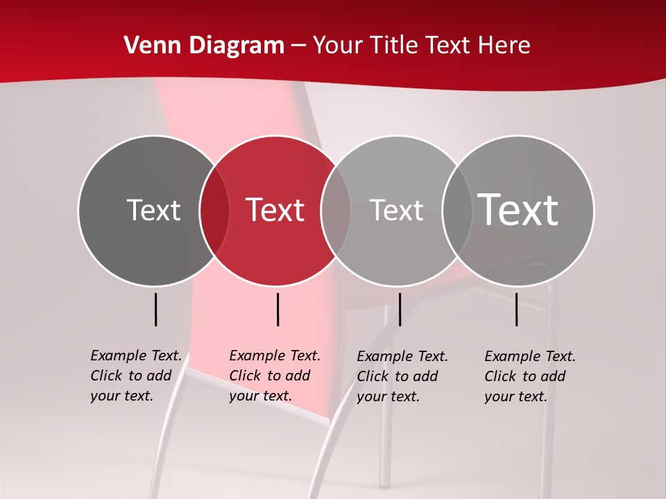 Red Modern Chair PowerPoint Template