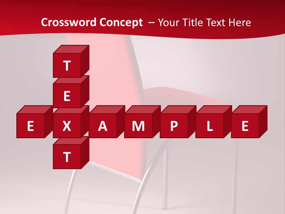 Red Modern Chair PowerPoint Template