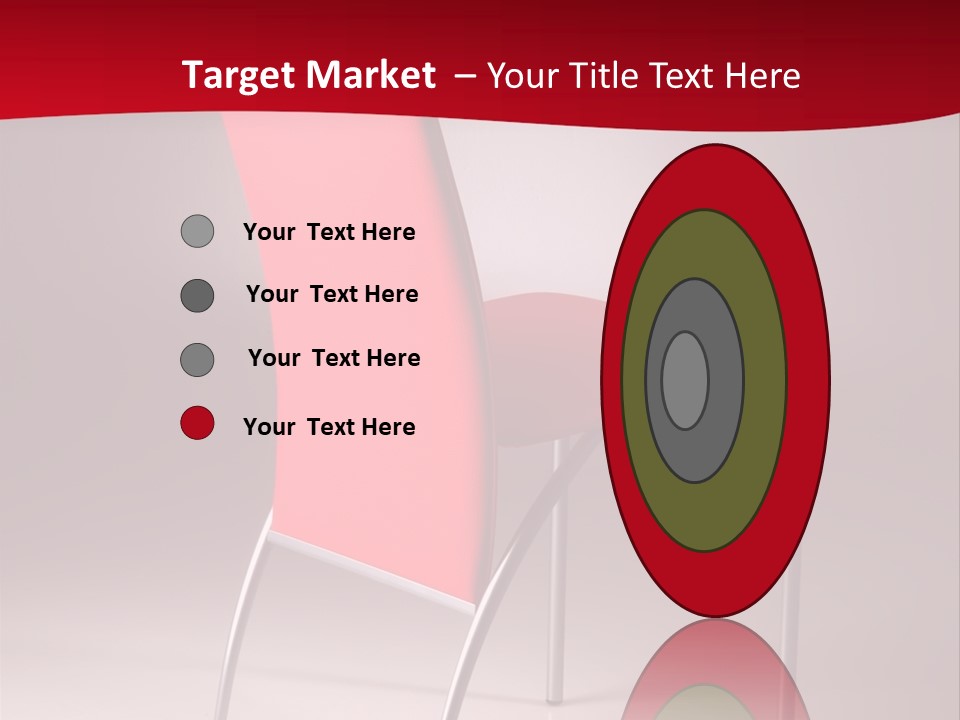 Red Modern Chair PowerPoint Template