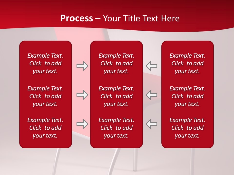 Red Modern Chair PowerPoint Template