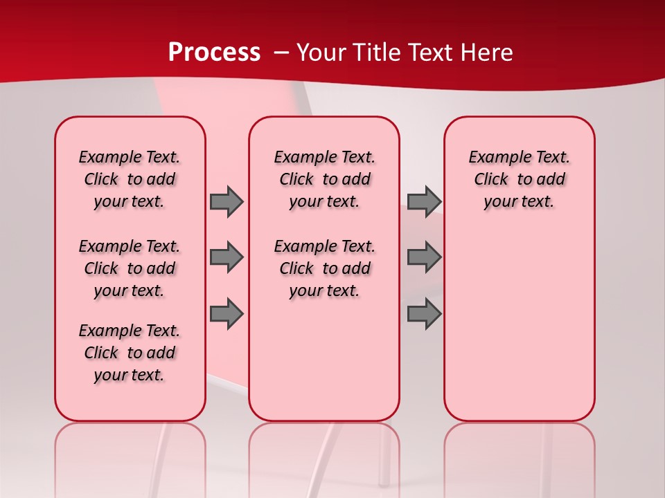 Red Modern Chair PowerPoint Template