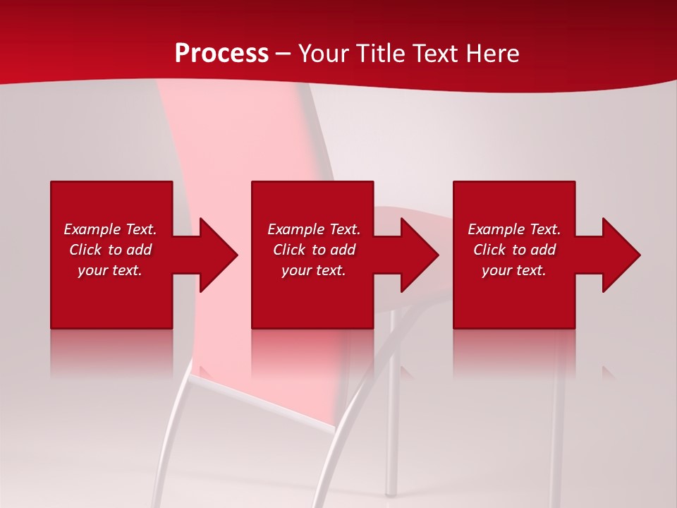 Red Modern Chair PowerPoint Template