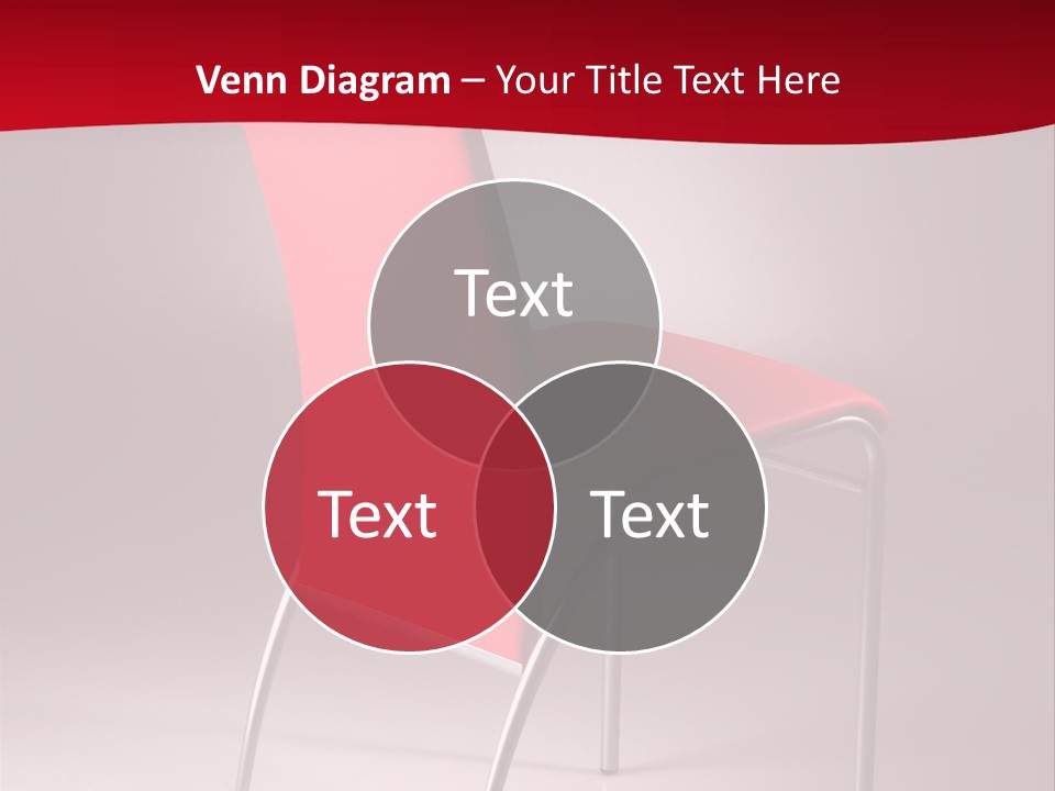 Red Modern Chair PowerPoint Template