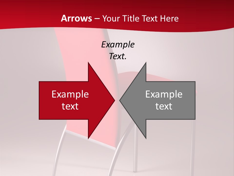 Red Modern Chair PowerPoint Template