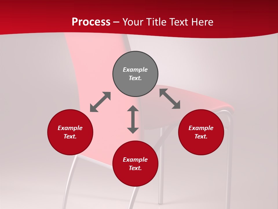 Red Modern Chair PowerPoint Template