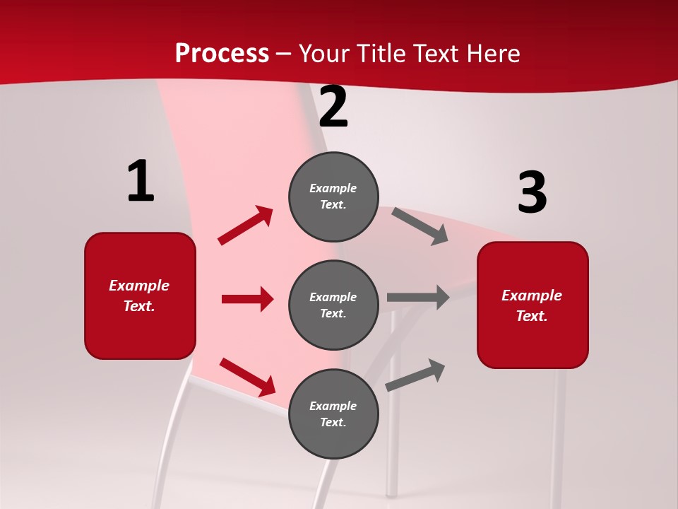 Red Modern Chair PowerPoint Template