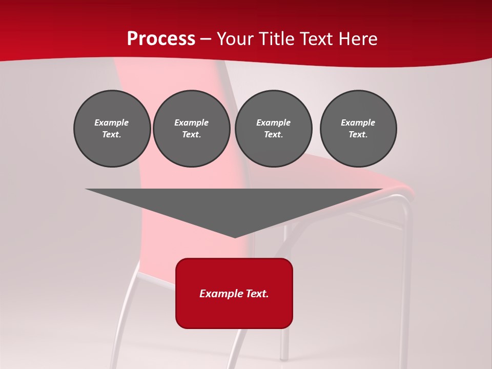 Red Modern Chair PowerPoint Template
