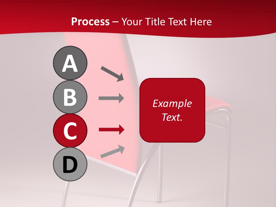 Red Modern Chair PowerPoint Template