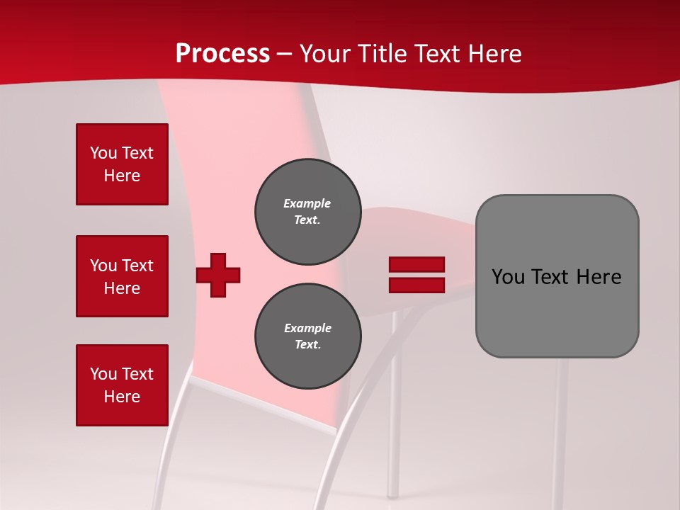 Red Modern Chair PowerPoint Template