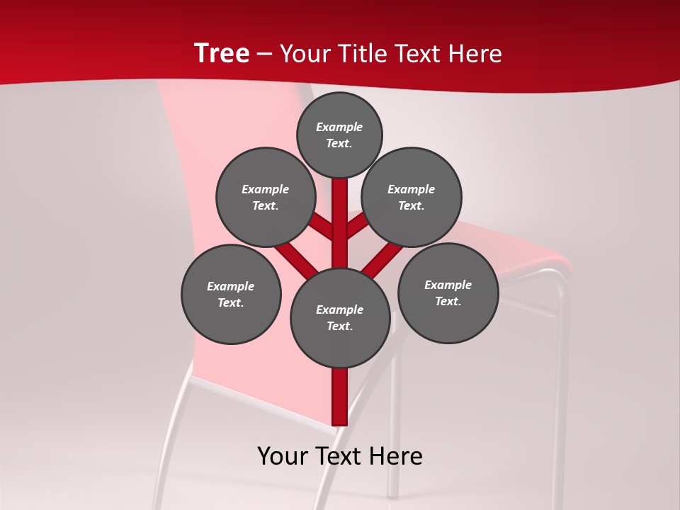 Red Modern Chair PowerPoint Template