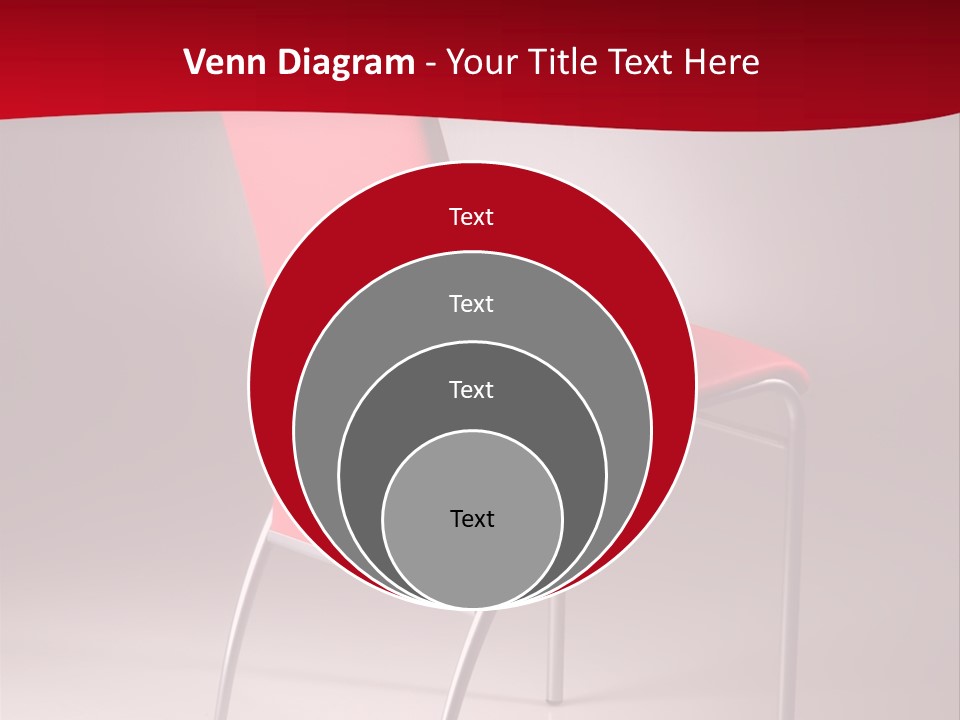 Red Modern Chair PowerPoint Template