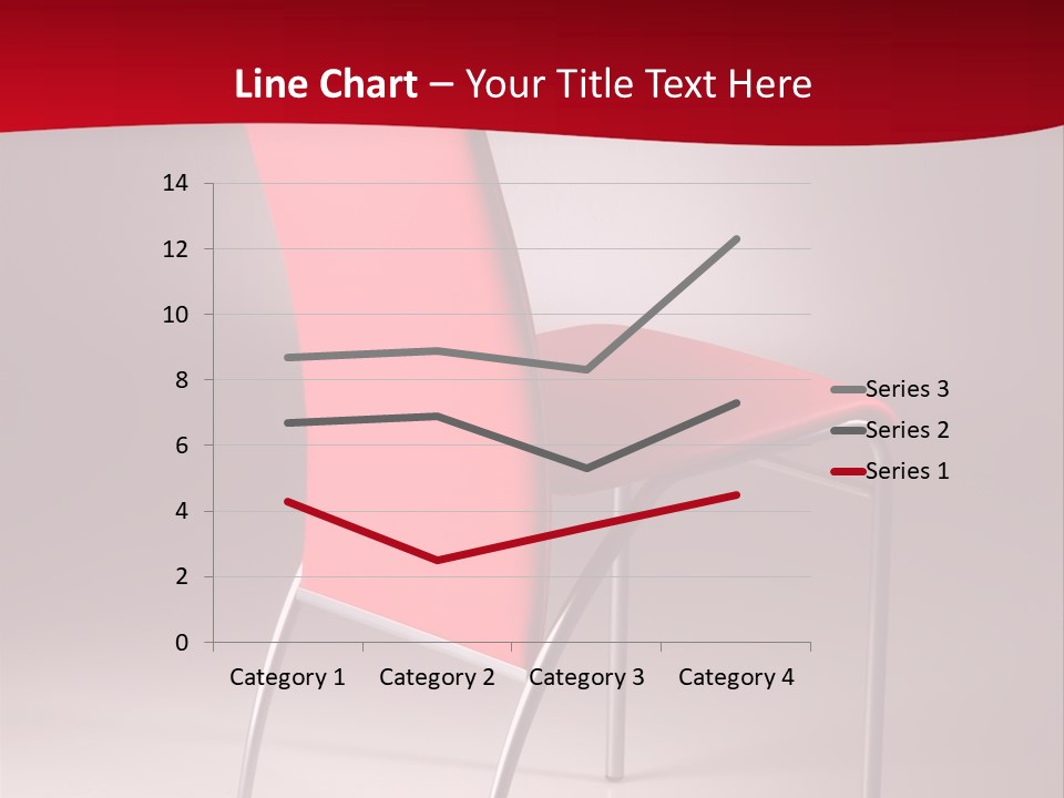 Red Modern Chair PowerPoint Template