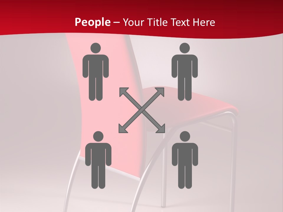 Red Modern Chair PowerPoint Template