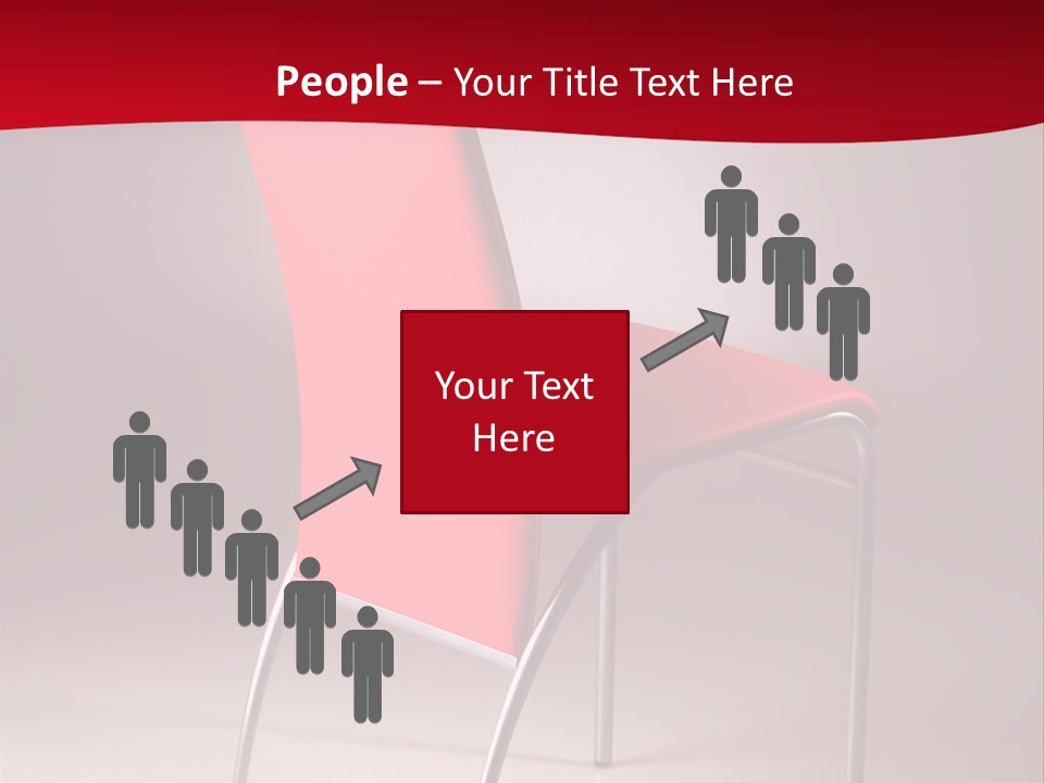 Red Modern Chair PowerPoint Template