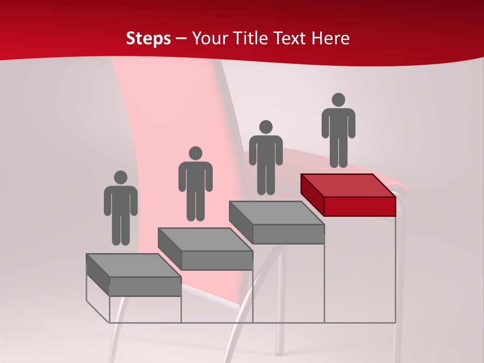 Red Modern Chair PowerPoint Template