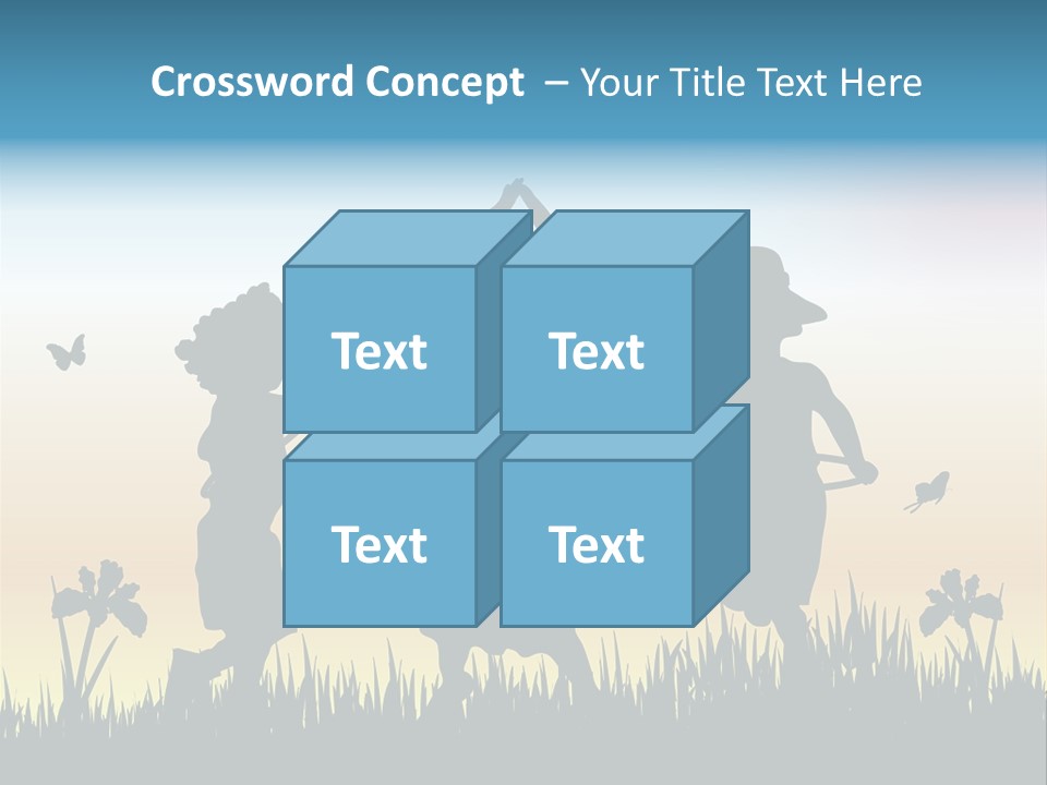 Girls Playing Hula Hoops PowerPoint Template