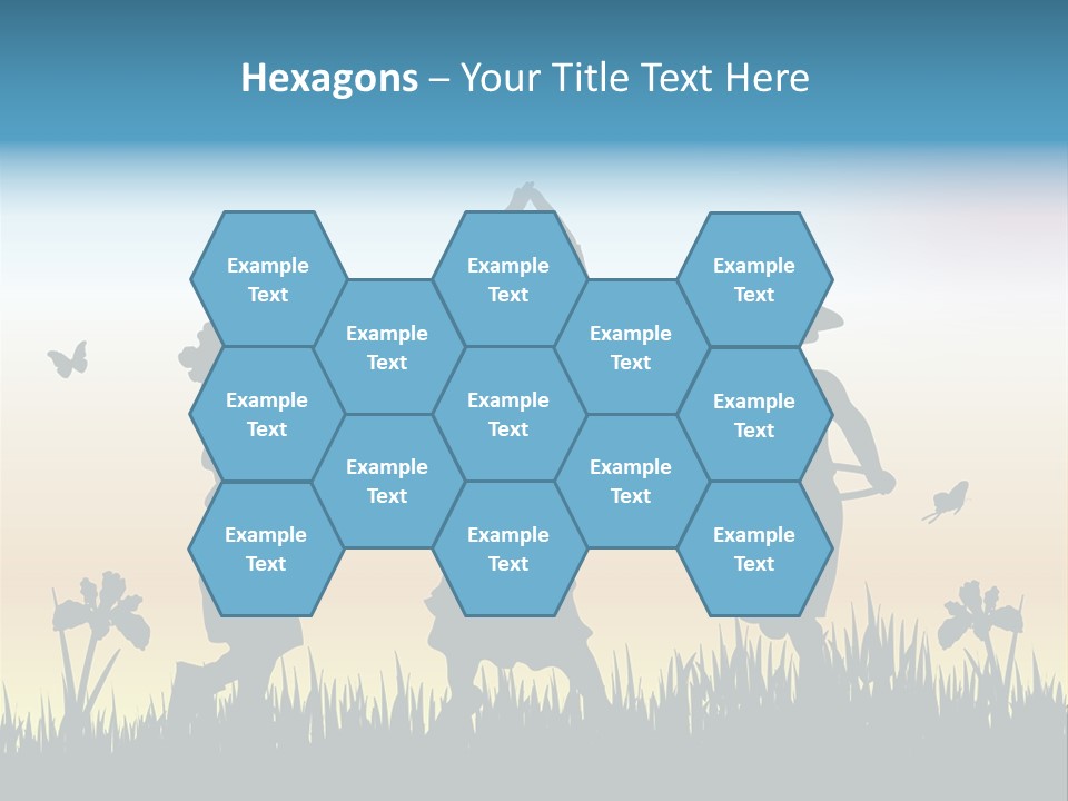 Girls Playing Hula Hoops PowerPoint Template