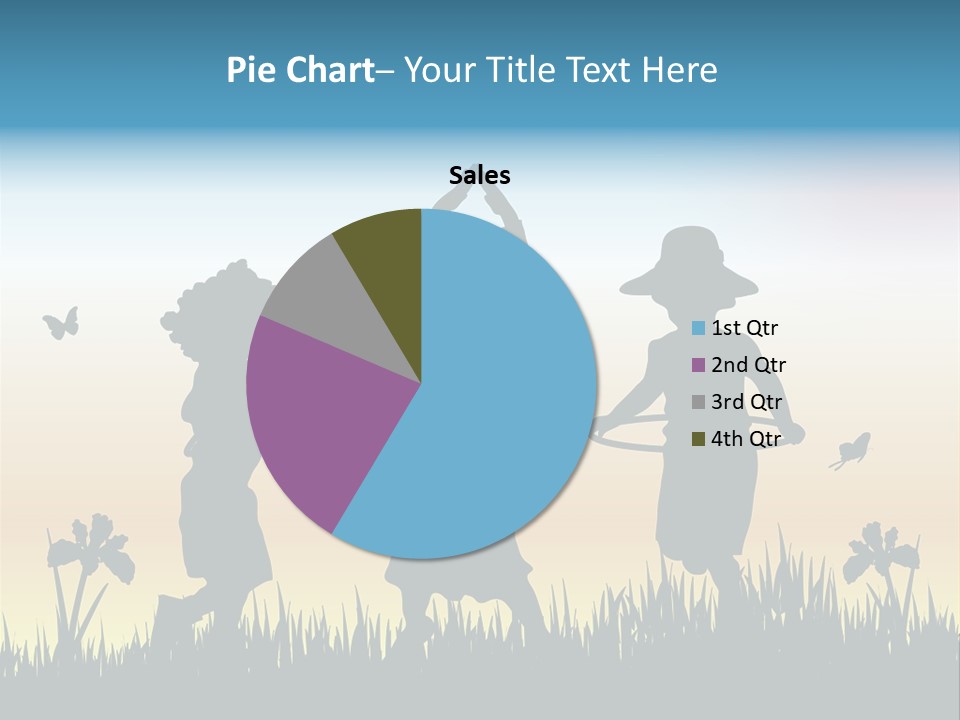 Girls Playing Hula Hoops PowerPoint Template