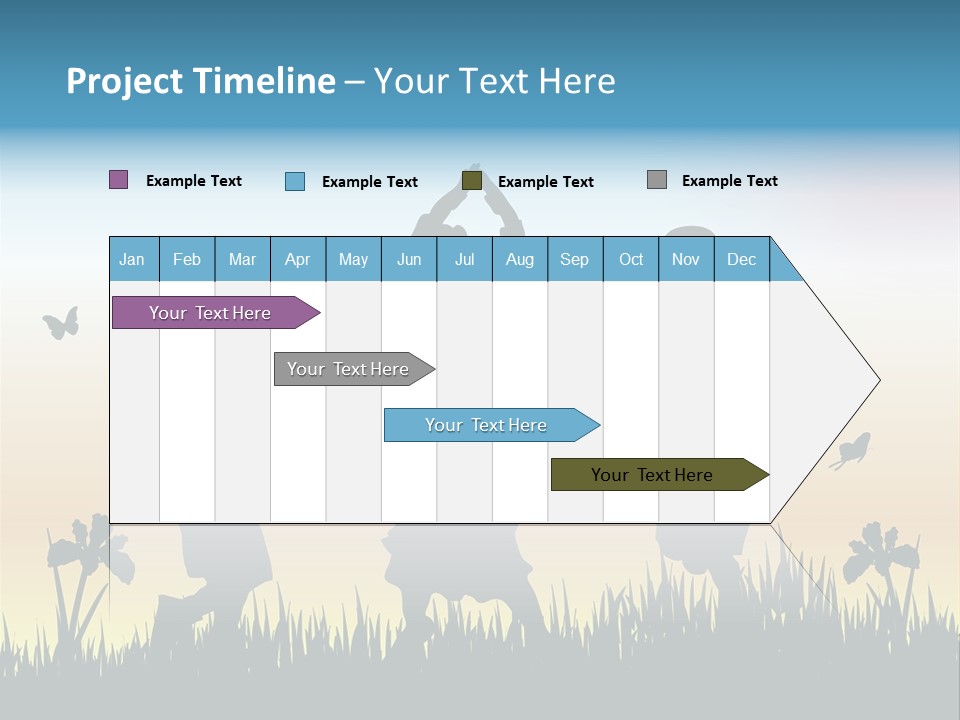 Girls Playing Hula Hoops PowerPoint Template