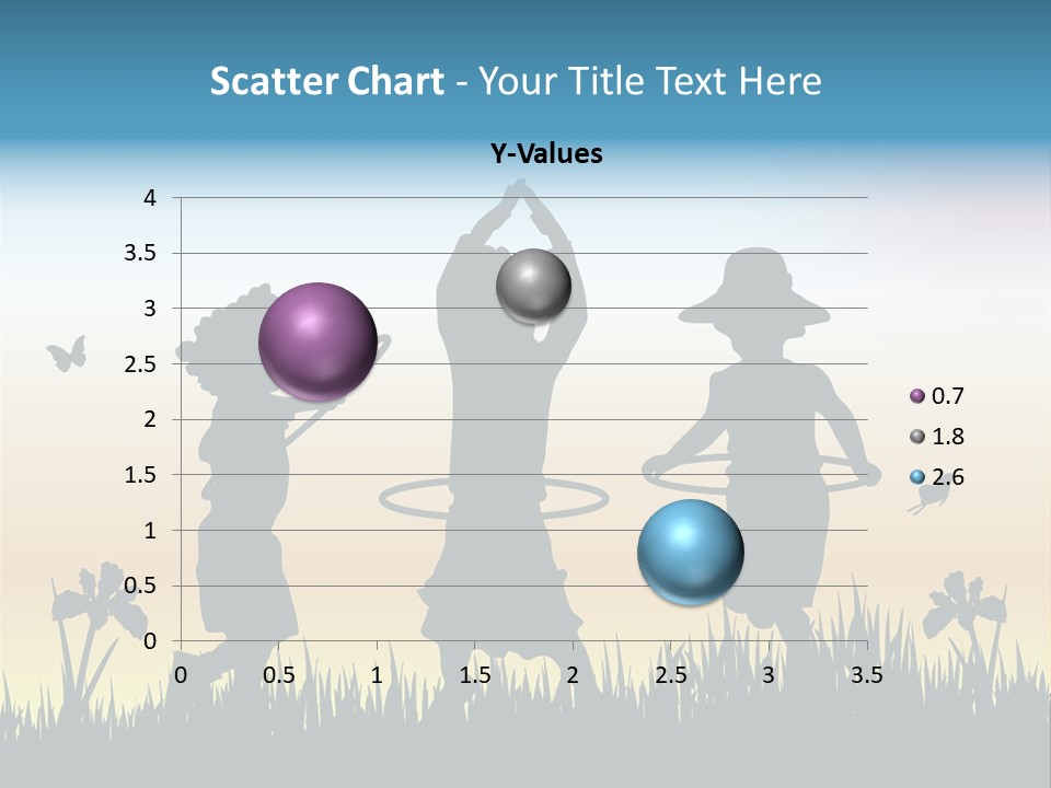 Girls Playing Hula Hoops PowerPoint Template