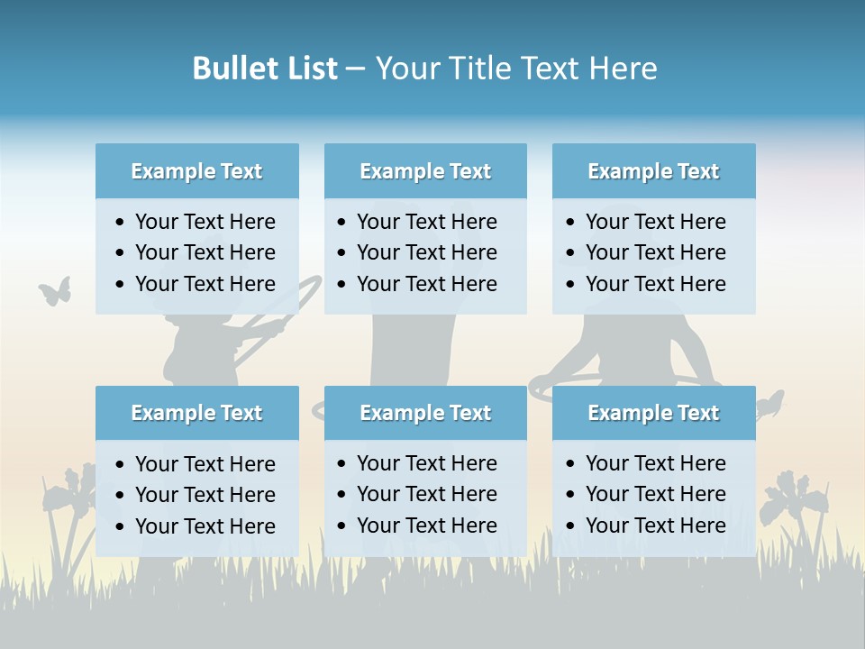 Girls Playing Hula Hoops PowerPoint Template