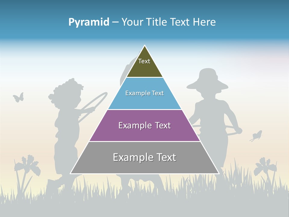 Girls Playing Hula Hoops PowerPoint Template