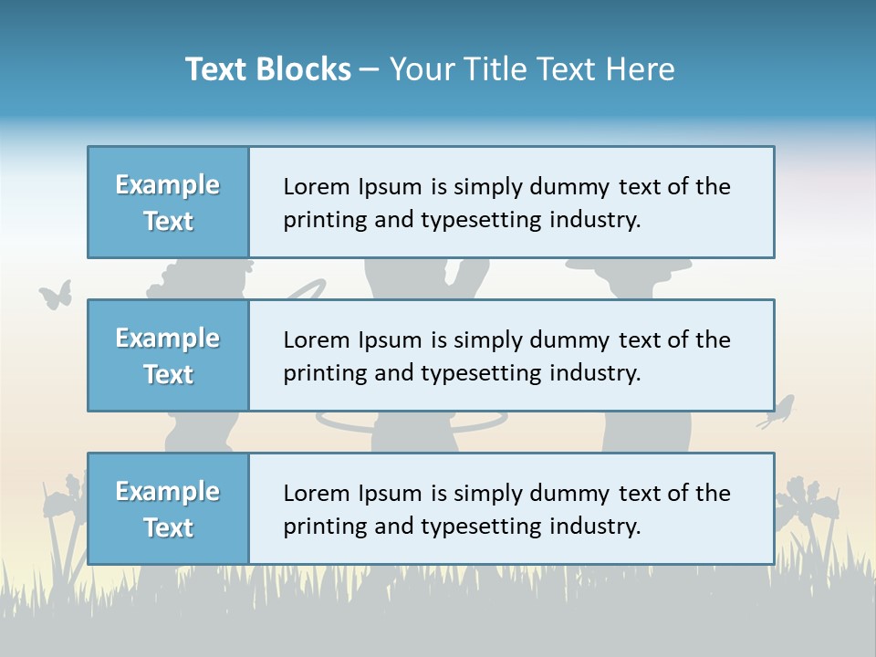 Girls Playing Hula Hoops PowerPoint Template