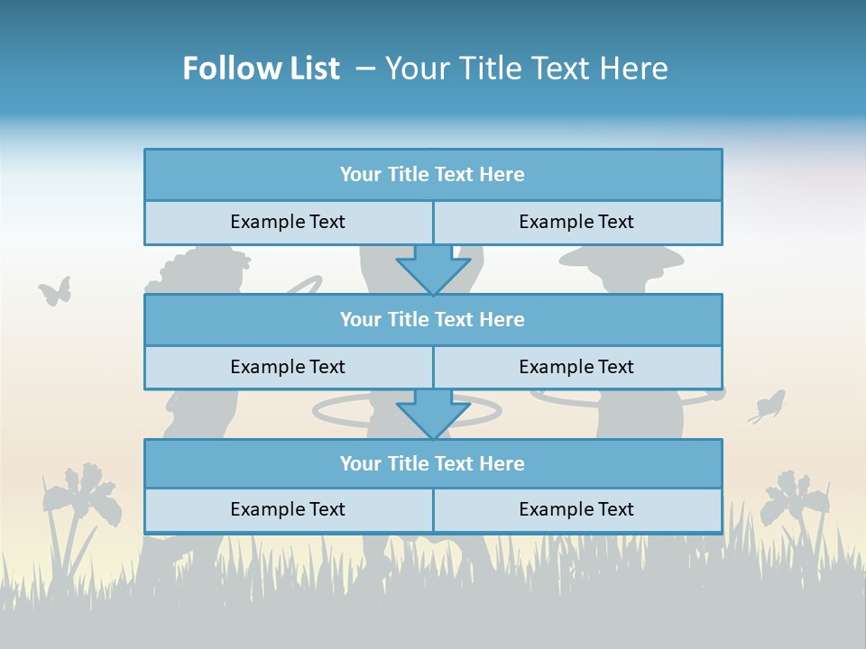 Girls Playing Hula Hoops PowerPoint Template