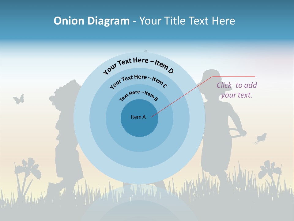 Girls Playing Hula Hoops PowerPoint Template