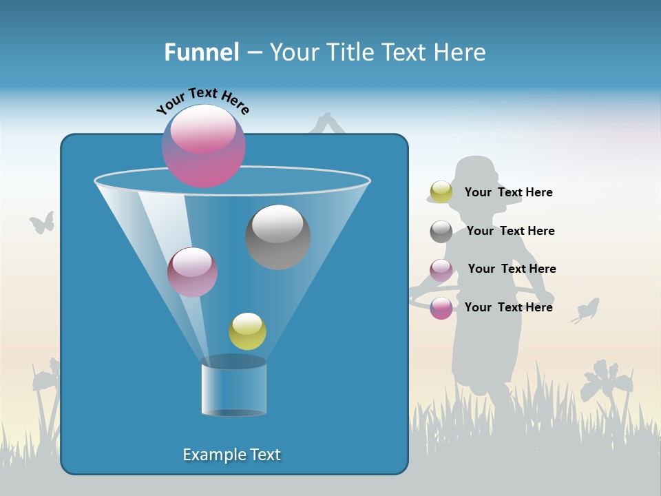 Girls Playing Hula Hoops PowerPoint Template