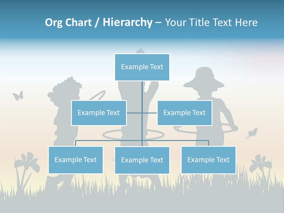 Girls Playing Hula Hoops PowerPoint Template