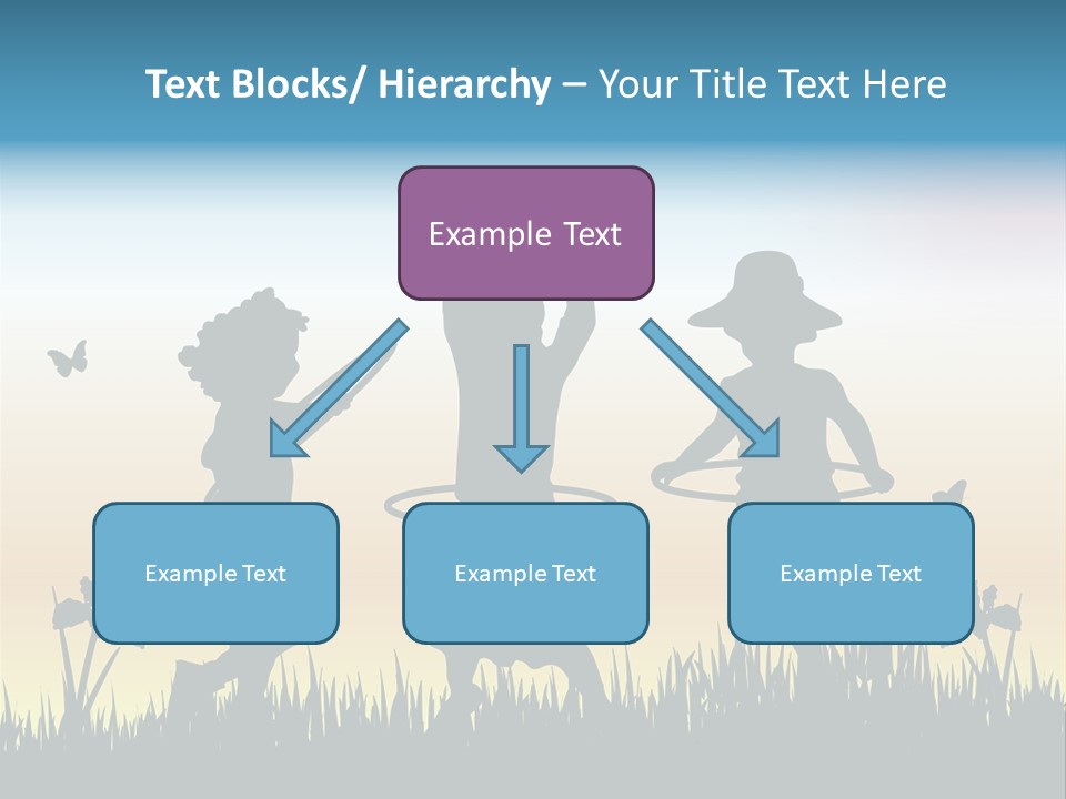 Girls Playing Hula Hoops PowerPoint Template