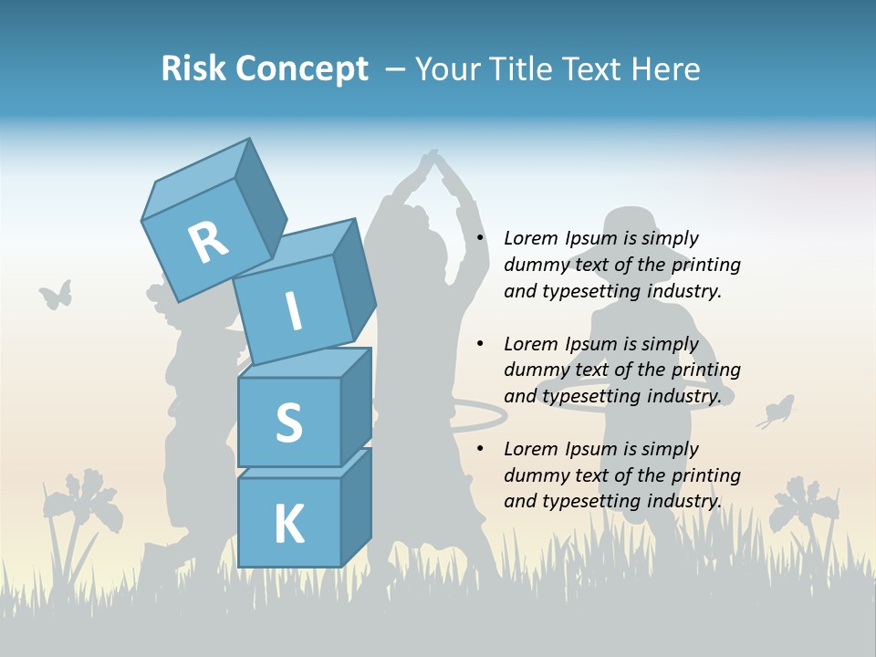 Girls Playing Hula Hoops PowerPoint Template