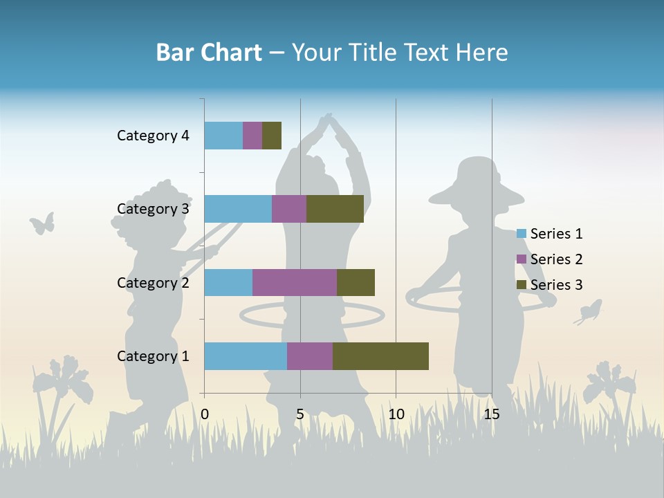 Girls Playing Hula Hoops PowerPoint Template