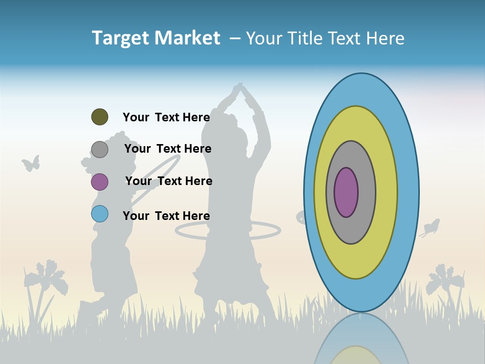 Girls Playing Hula Hoops PowerPoint Template