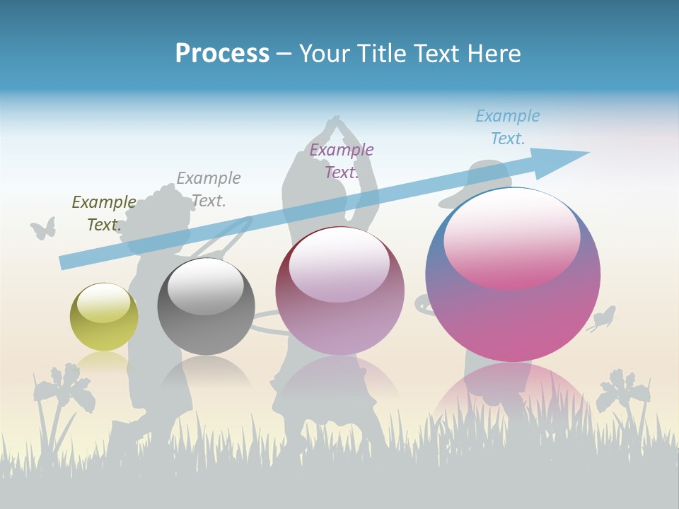 Girls Playing Hula Hoops PowerPoint Template