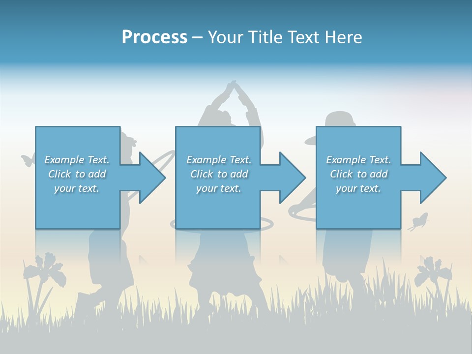 Girls Playing Hula Hoops PowerPoint Template