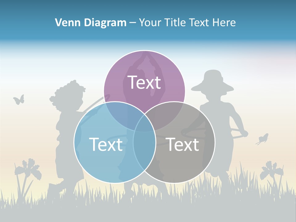 Girls Playing Hula Hoops PowerPoint Template